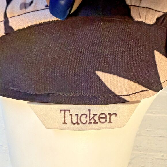 Tucker Silk Juliette Midi Dress Floral Dress M Cottagecore, Designer Classic - Picture 7 of 10